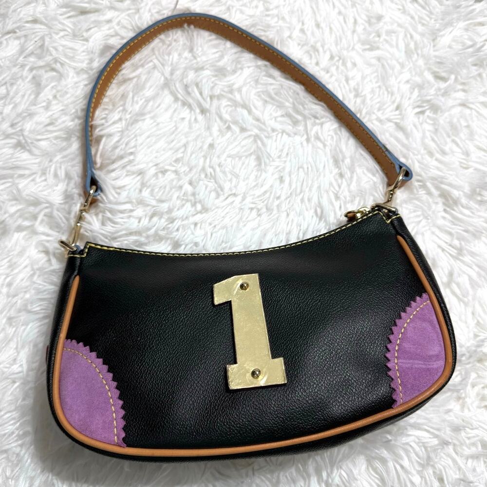 y2k DOONEY & BOURKE Vintage Lindsey Lohan " 1 " Limited Edition Shoulder bag - Picture 2 of 12